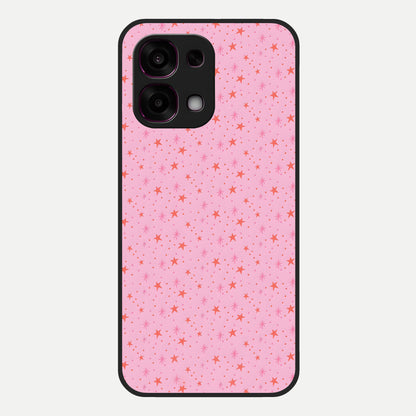  Cosmic Pink Sparkle Glass Case For Oppo F31 5G back cover – full design glossy printed glass finish