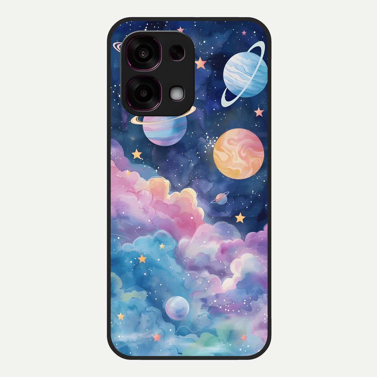  Cosmic Planet Dreams Glass Case For Oppo F31 5G back cover – full design glossy printed glass finish