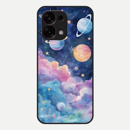  Cosmic Planet Dreams Glass Case For Oppo F31 5G back cover – full design glossy printed glass finish