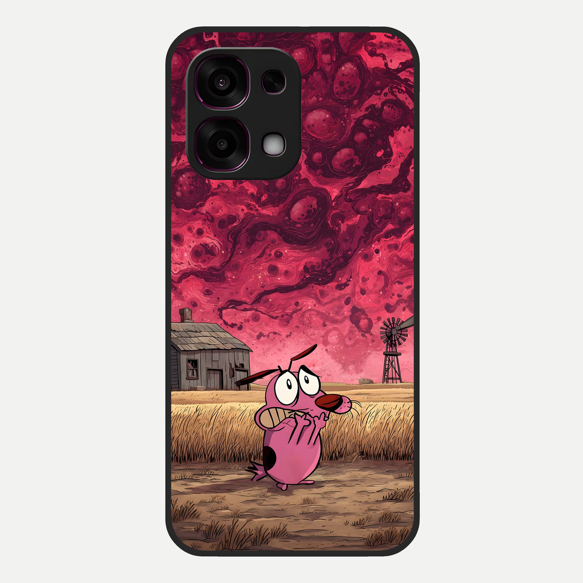  Courage Under Sky Glass Case For Oppo F31 5G back cover – full design glossy printed glass finish