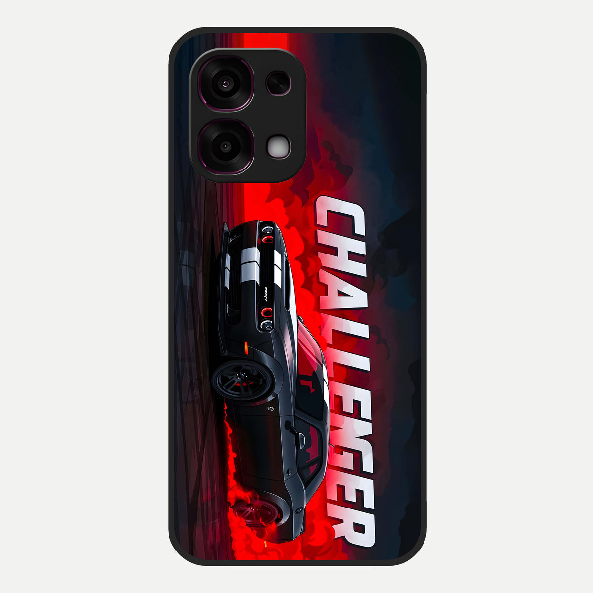  Crimson Challenger Fury Glass Case For Oppo F31 5G back cover – full design glossy printed glass finish