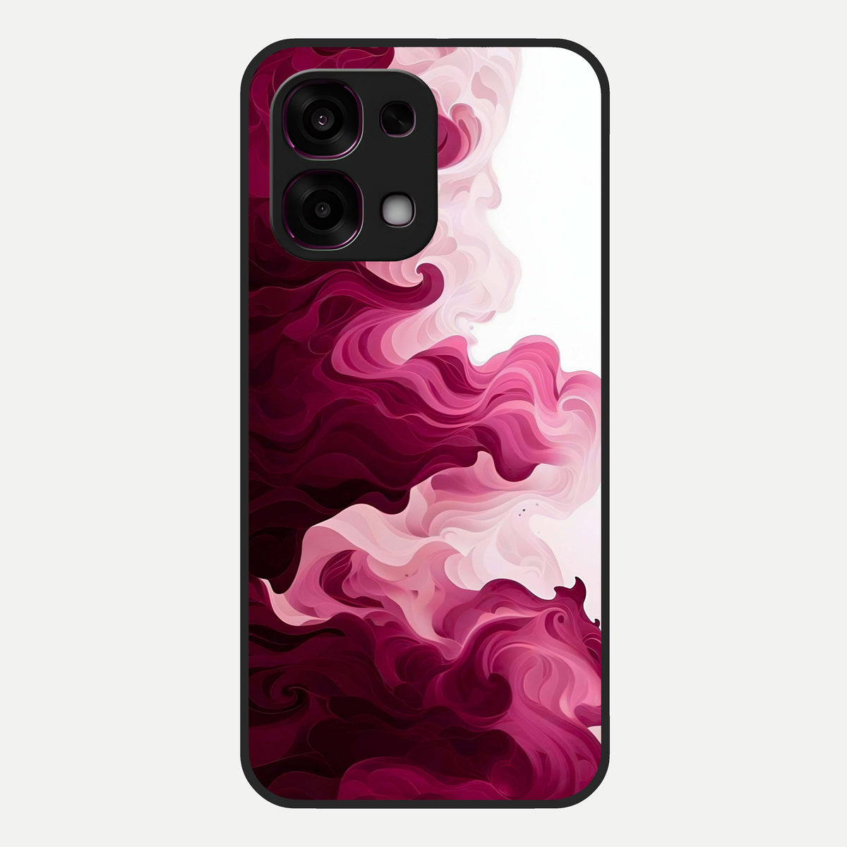  Crimson Wave Flow Glass Case For Oppo F31 5G back cover – full design glossy printed glass finish