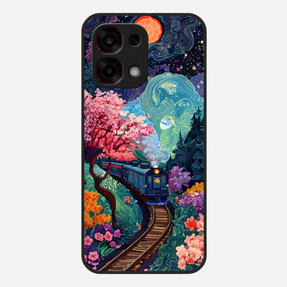  Digital Art Glass Case For Oppo F31 5G back cover – full design glossy printed glass finish