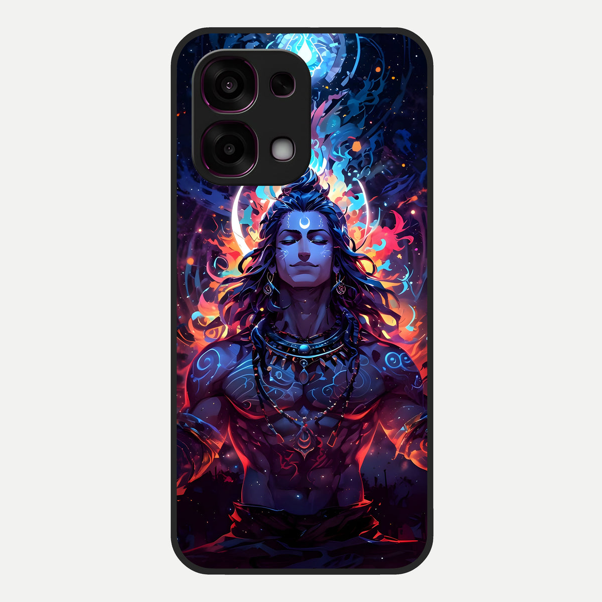  Divine Fire Shiv Glass Case For Oppo F31 5G back cover – full design glossy printed glass finish
