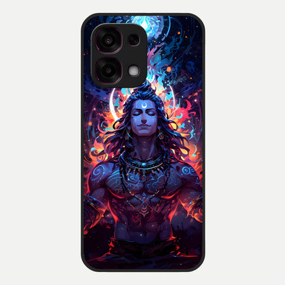  Divine Fire Shiv Glass Case For Oppo F31 5G back cover – full design glossy printed glass finish