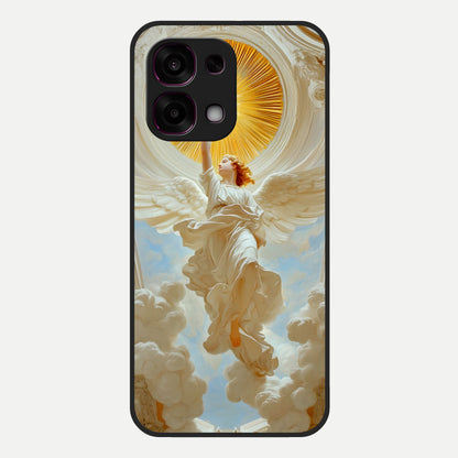  Divine Light Angel Glass Case For Oppo F31 5G back cover – full design glossy printed glass finish