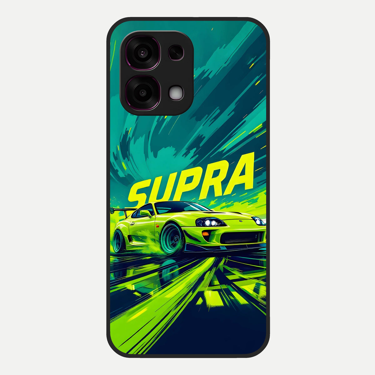  Electric Supra Thunder Glass Case For Oppo F31 5G back cover – full design glossy printed glass finish