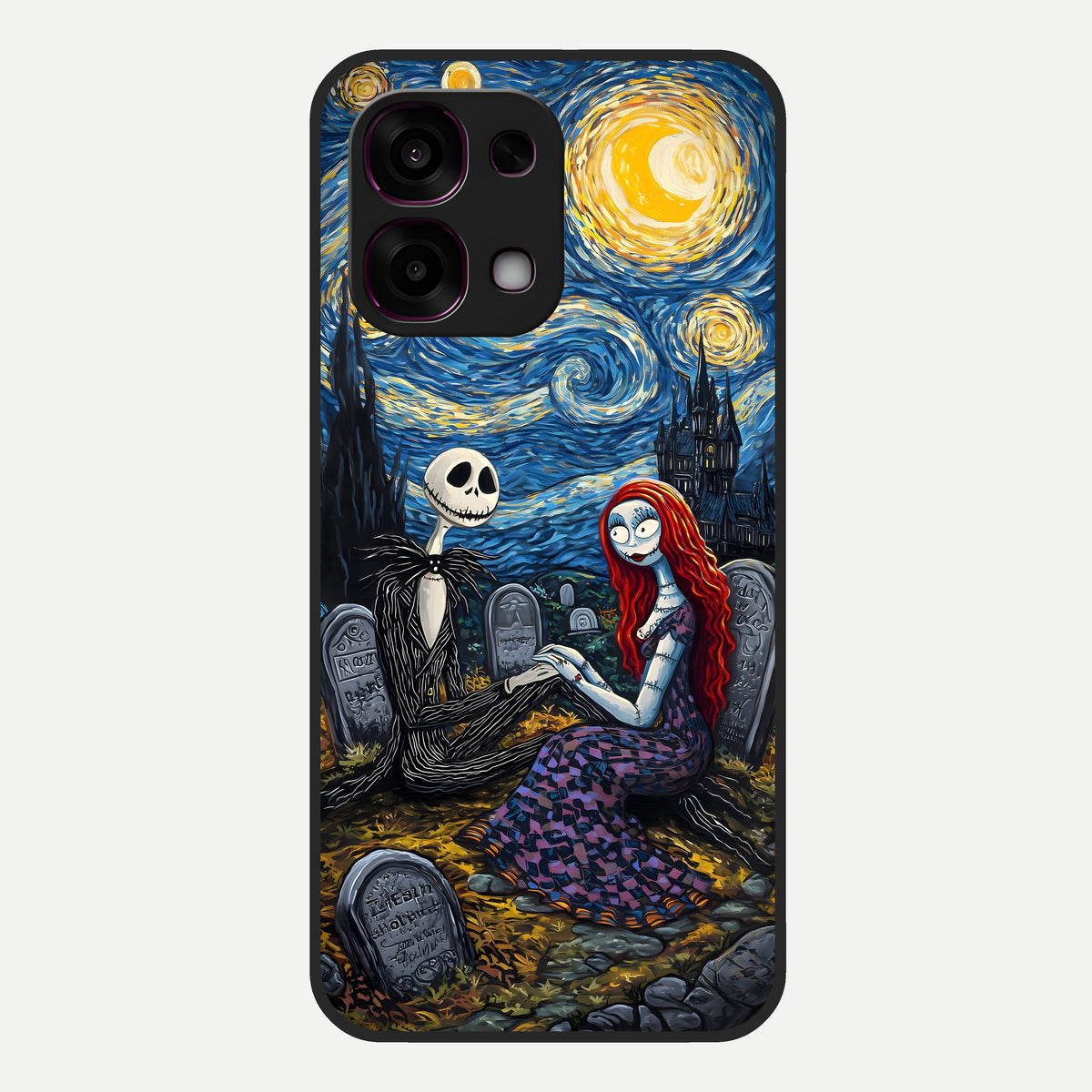  Eternal Night Love Glass Case For Oppo F31 5G back cover – full design glossy printed glass finish