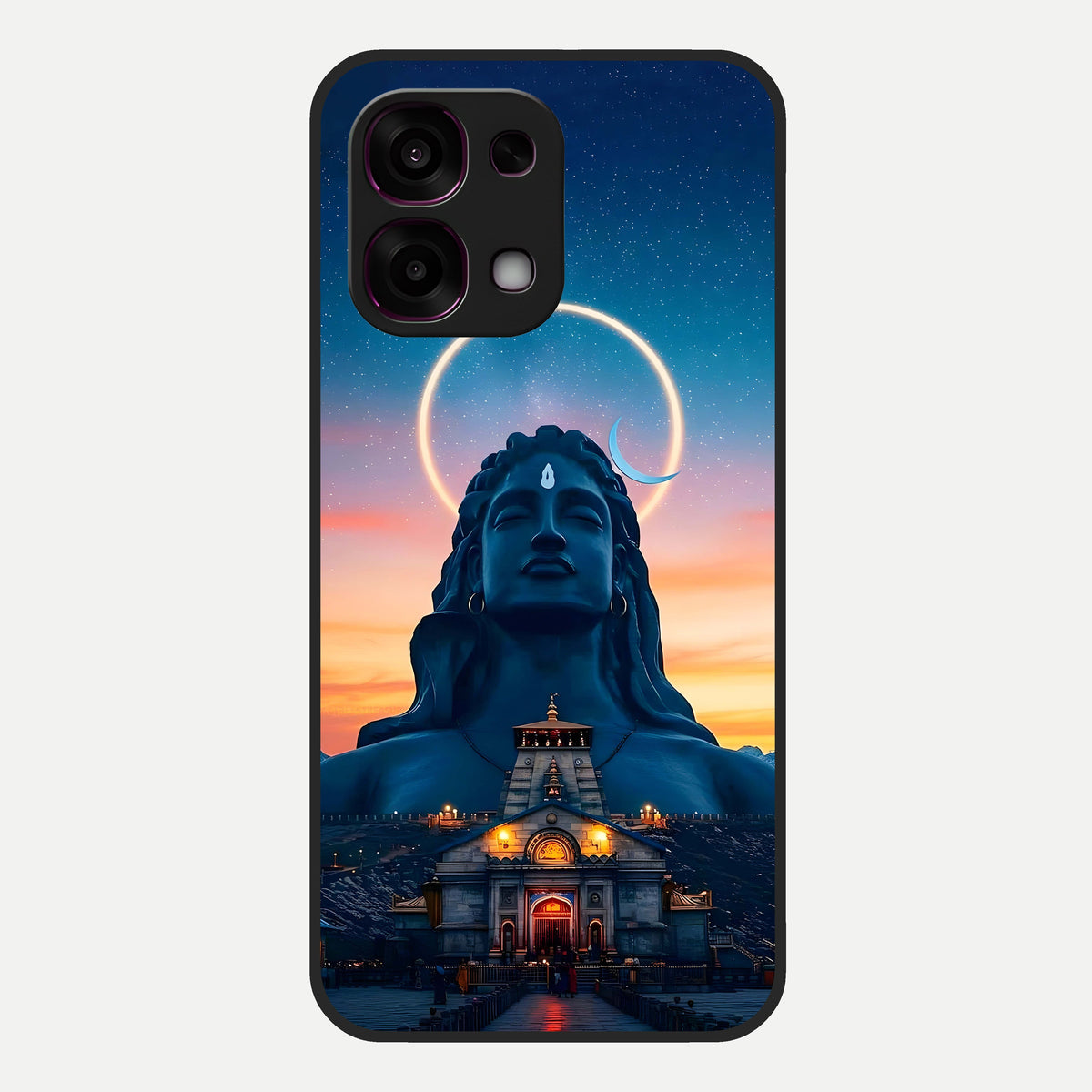  Eternal Shiva Aura Glass Case For Oppo F31 5G back cover – full design glossy printed glass finish
