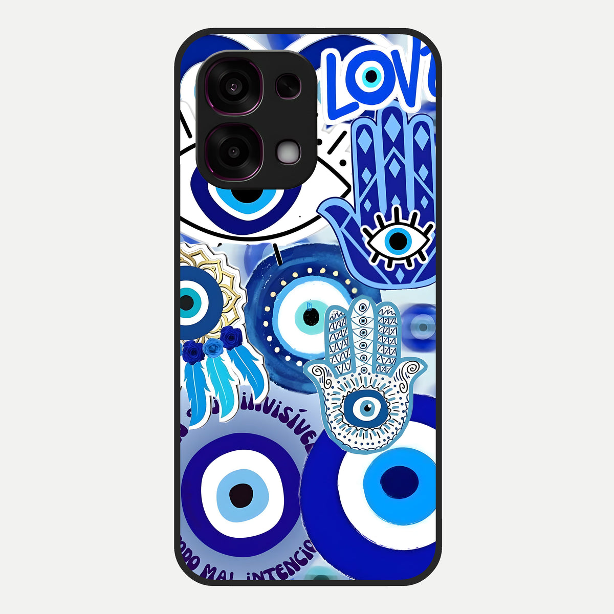  Evil Eyes Dream Glass Case For Oppo F31 5G back cover – full design glossy printed glass finish