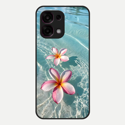  Floating Bloom Bliss Glass Case For Oppo F31 5G back cover – full design glossy printed glass finish