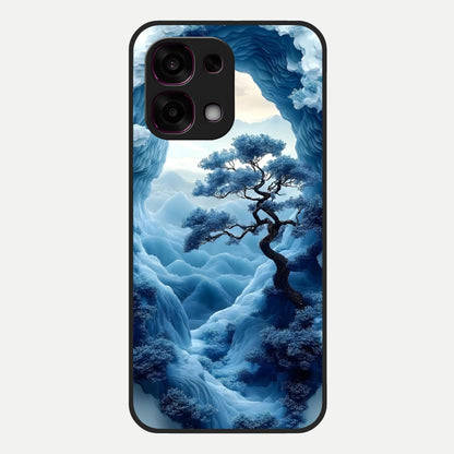  Frozen Serenity Gate Glass Case For Oppo F31 5G back cover – full design glossy printed glass finish