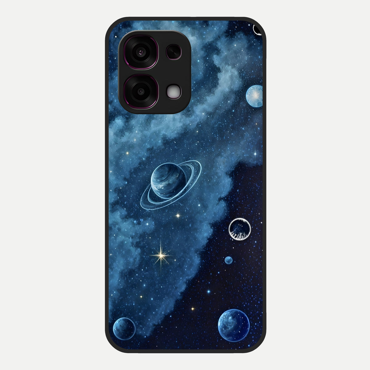  Galaxy Dream Space Glass Case For Oppo F31 5G back cover – full design glossy printed glass finish