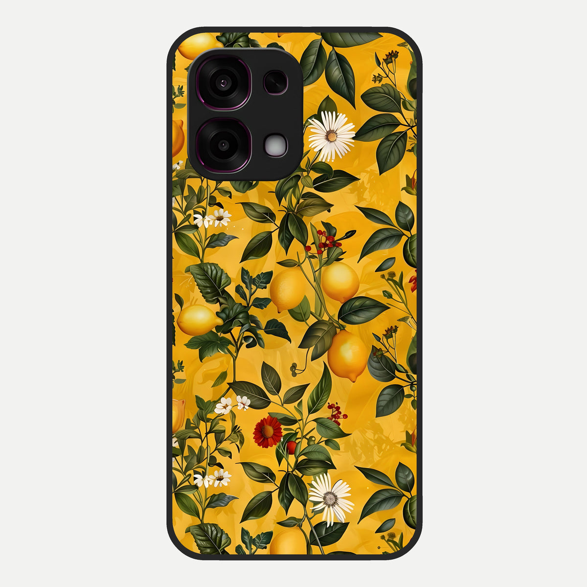  Golden Lemon Field Glass Case For Oppo F31 5G back cover – full design glossy printed glass finish