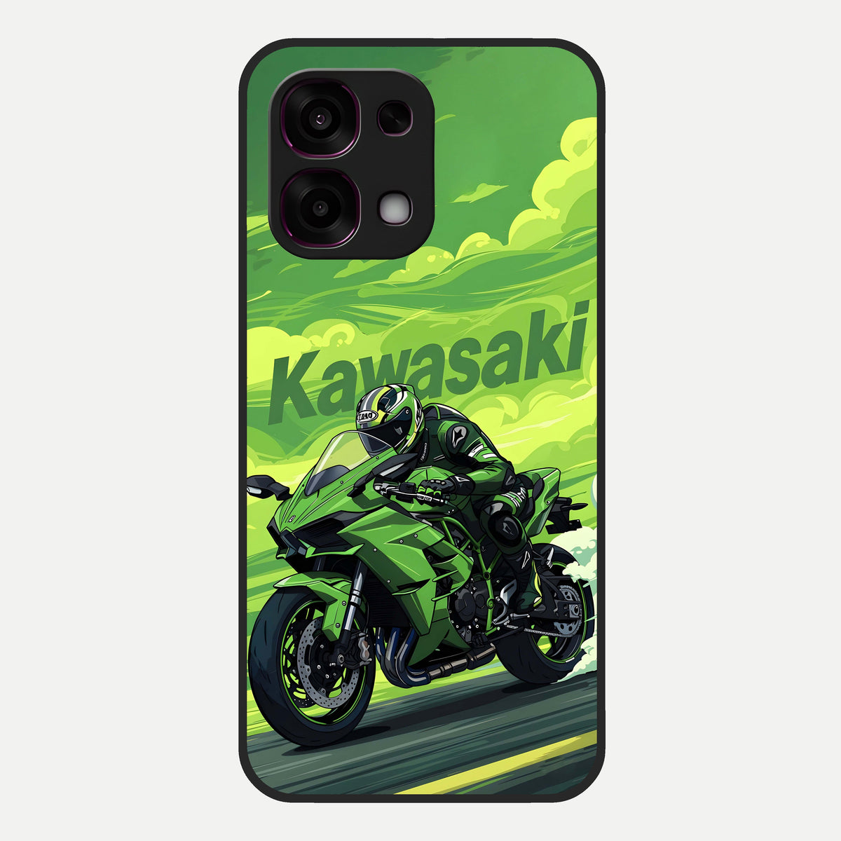  Greenery Sky Glass Case For Oppo F31 5G back cover – full design glossy printed glass finish