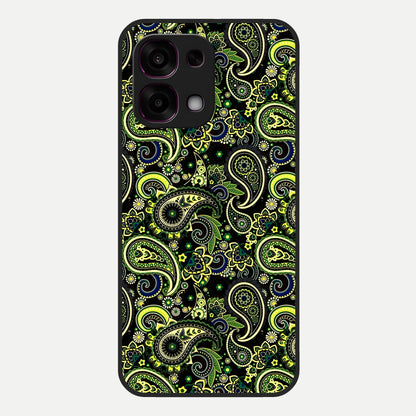  Green Lemon Glass Case For Oppo F31 5G back cover – full design glossy printed glass finish