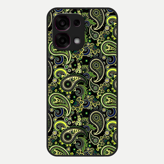  Green Lemon Glass Case For Oppo F31 5G back cover – full design glossy printed glass finish
