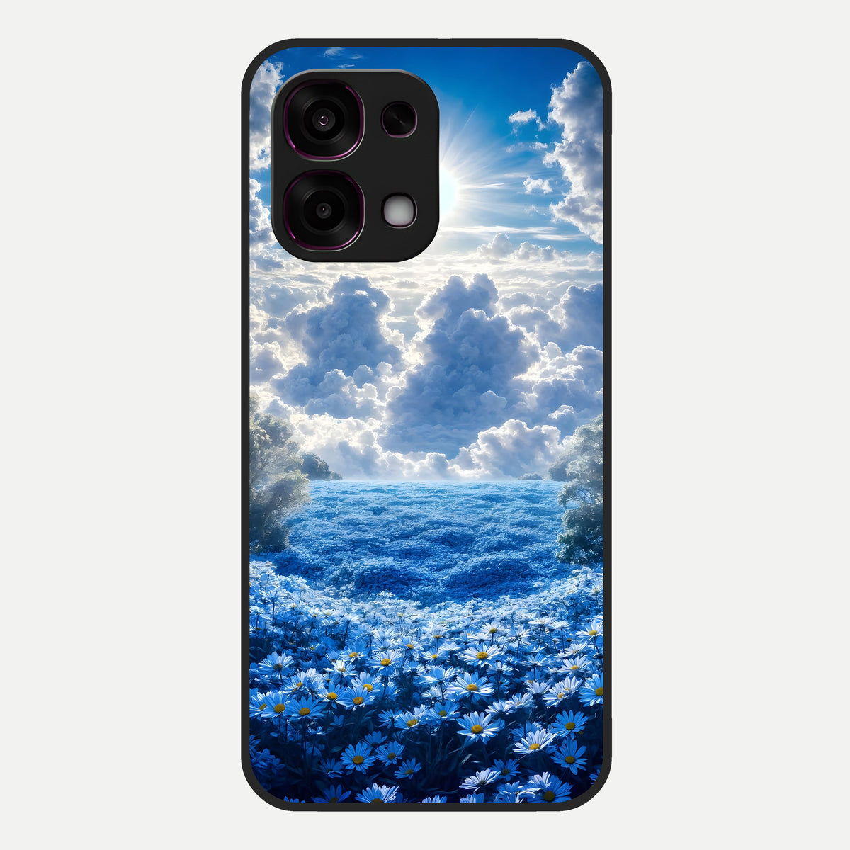  Heavenly Daisy Horizon Glass Case For Oppo F31 5G back cover – full design glossy printed glass finish