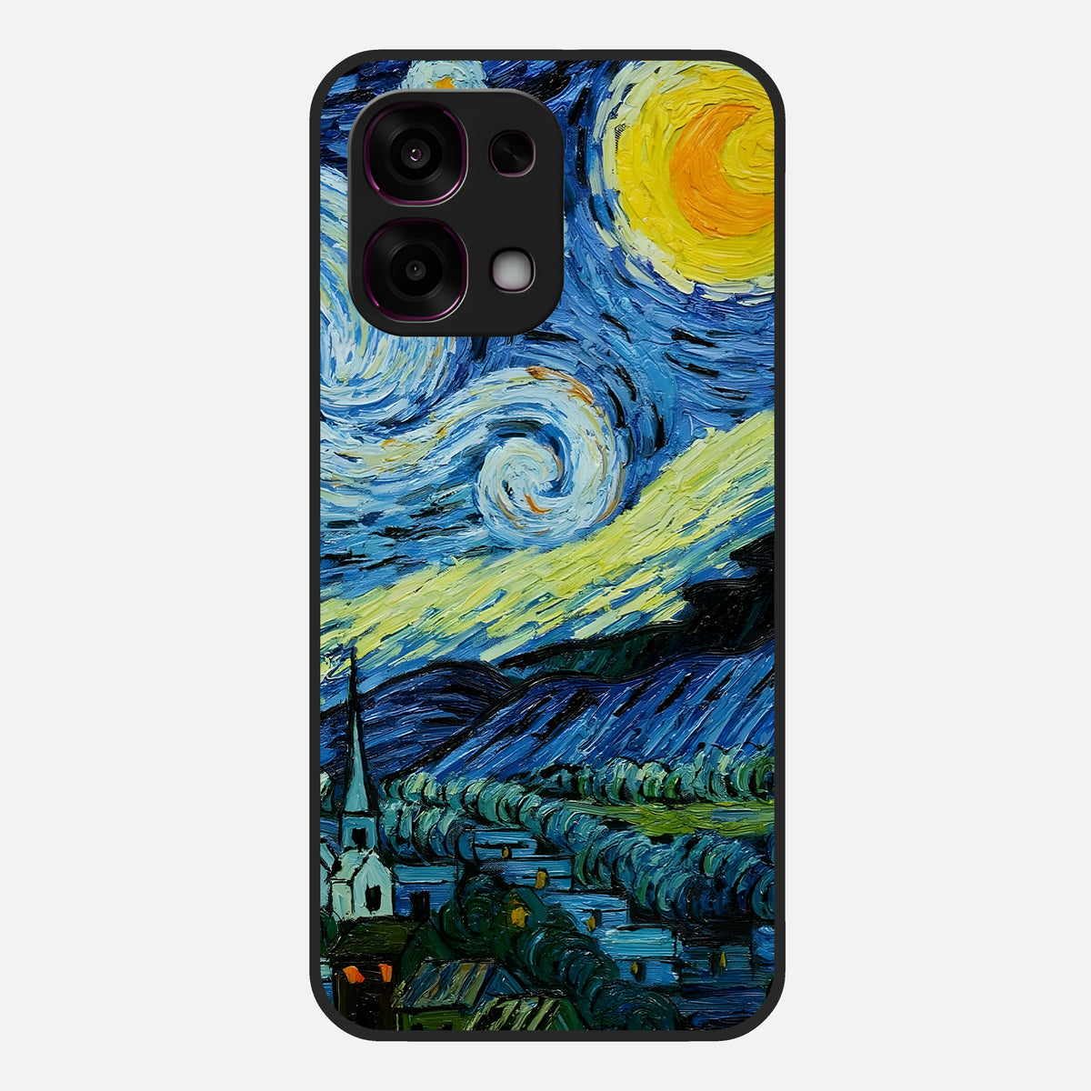  Inspired Van Gogh Art Glass Case For Oppo F31 5G back cover – full design glossy printed glass finish