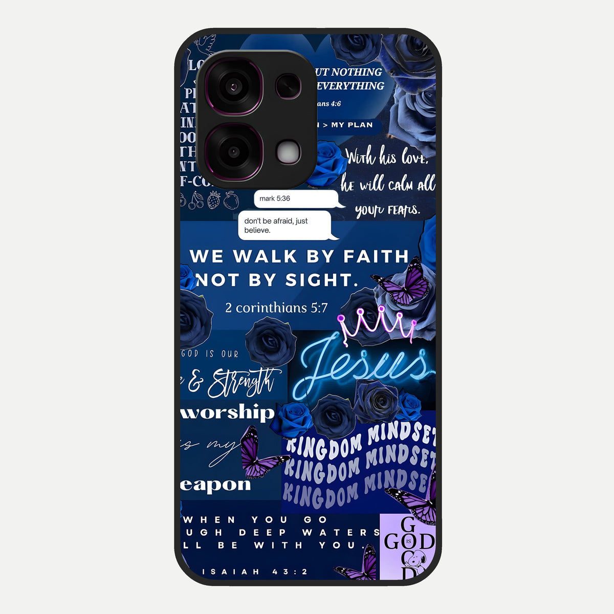  Kingdom Faith Glow Glass Case For Oppo F31 5G back cover – full design glossy printed glass finish