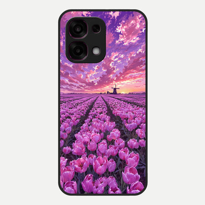  Lavender Dream Skies Glass Case For Oppo F31 5G back cover – full design glossy printed glass finish