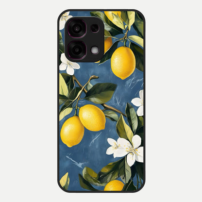  Lemon Dream Garden Glass Case For Oppo F31 5G back cover – full design glossy printed glass finish