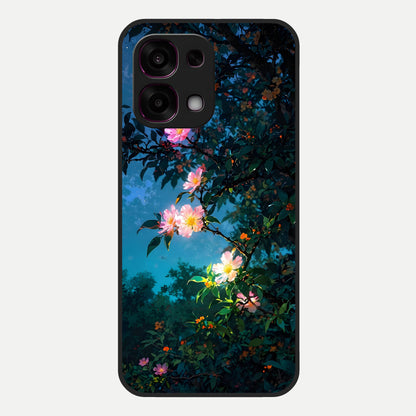  Midnight Bloom Glow Glass Case For Oppo F31 5G back cover – full design glossy printed glass finish