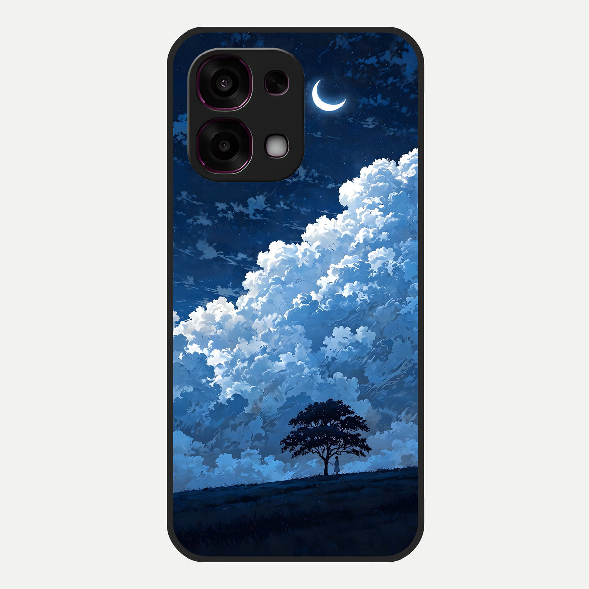  Midnight Sky Serenity Glass Case For Oppo F31 5G back cover – full design glossy printed glass finish