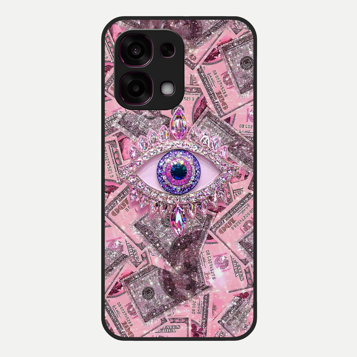  Money Eye Luxe Glass Case For Oppo F31 5G back cover – full design glossy printed glass finish