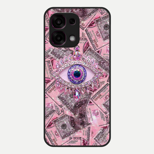  Money Eye Luxe Glass Case For Oppo F31 5G back cover – full design glossy printed glass finish