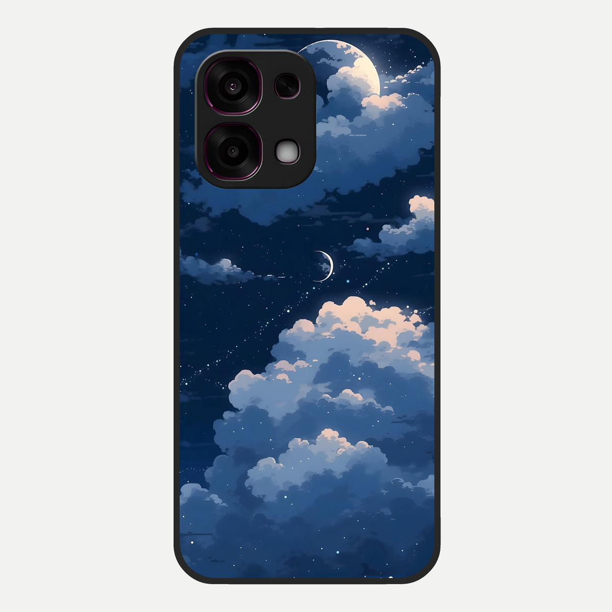  Moon Dream Haze Glass Case For Oppo F31 5G back cover – full design glossy printed glass finish
