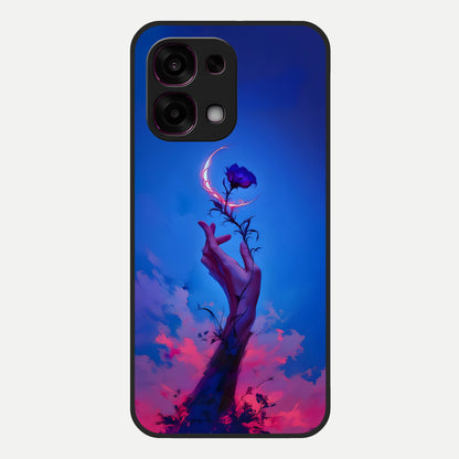  Mystic Hand Glass Case For Oppo F31 5G back cover – full design glossy printed glass finish