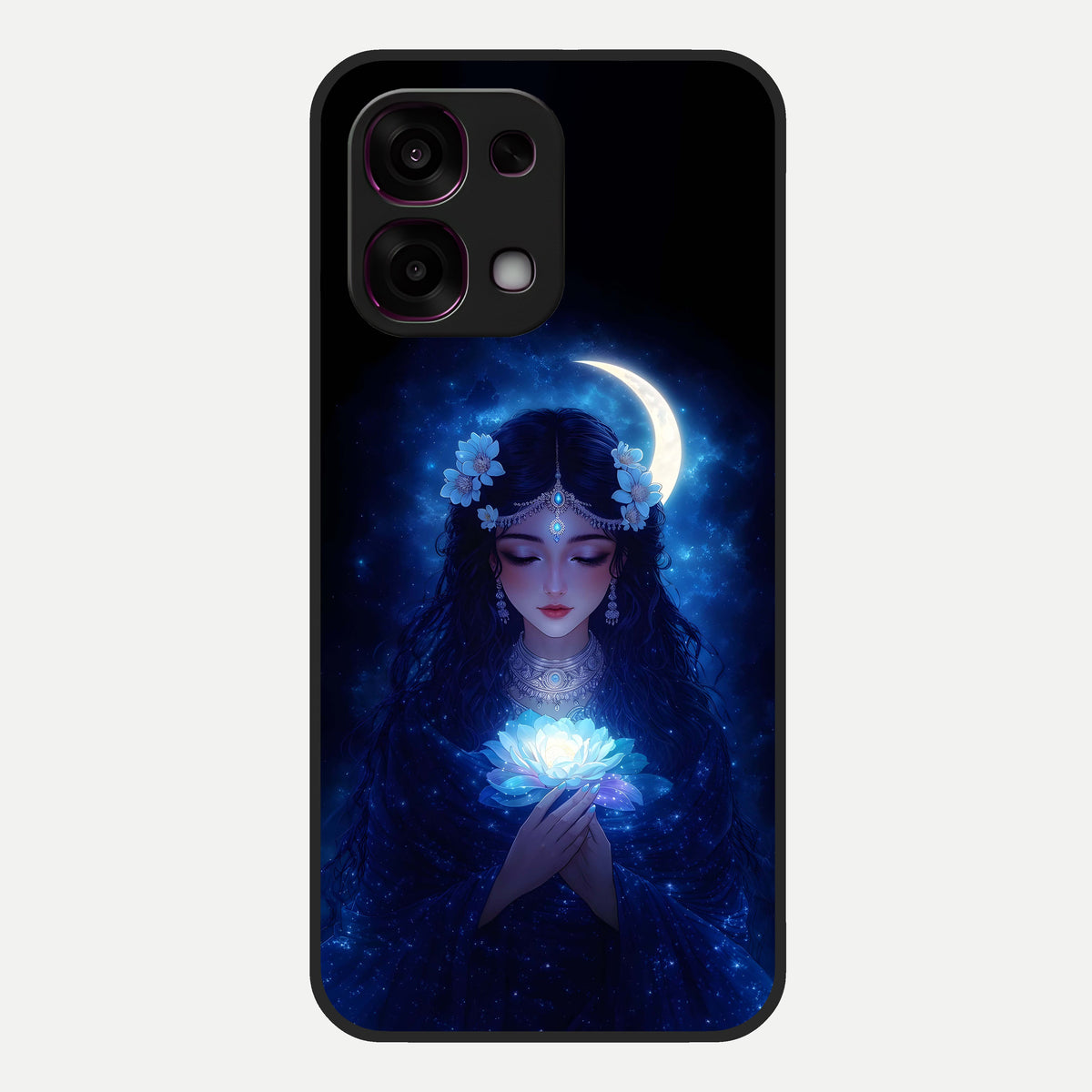  Mystic Moon Queen Glass Case For Oppo F31 5G back cover – full design glossy printed glass finish