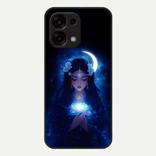  Mystic Moon Queen Glass Case For Oppo F31 5G back cover – full design glossy printed glass finish