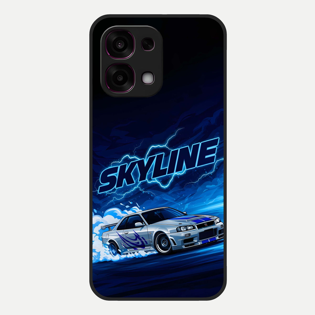 Neon Drift Beast Glass Case For Oppo F31 5G back cover – full design glossy printed glass finish