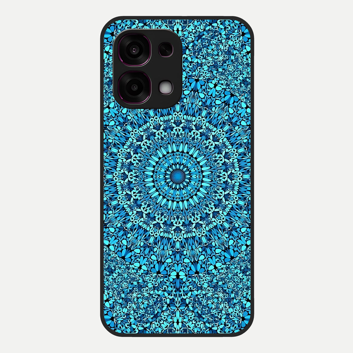  Ocean Bloom Mandala Glass Case For Oppo F31 5G back cover – full design glossy printed glass finish