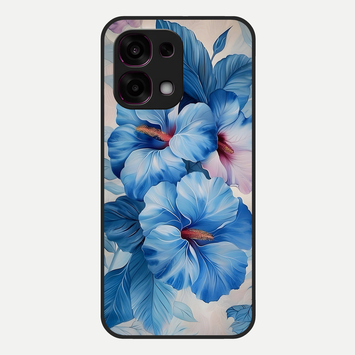  Ocean Hibiscus Grace Glass Case For Oppo F31 5G back cover – full design glossy printed glass finish