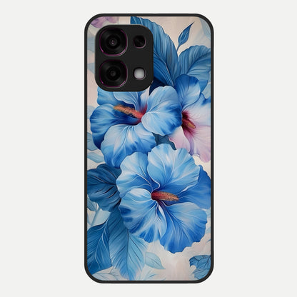  Ocean Hibiscus Grace Glass Case For Oppo F31 5G back cover – full design glossy printed glass finish