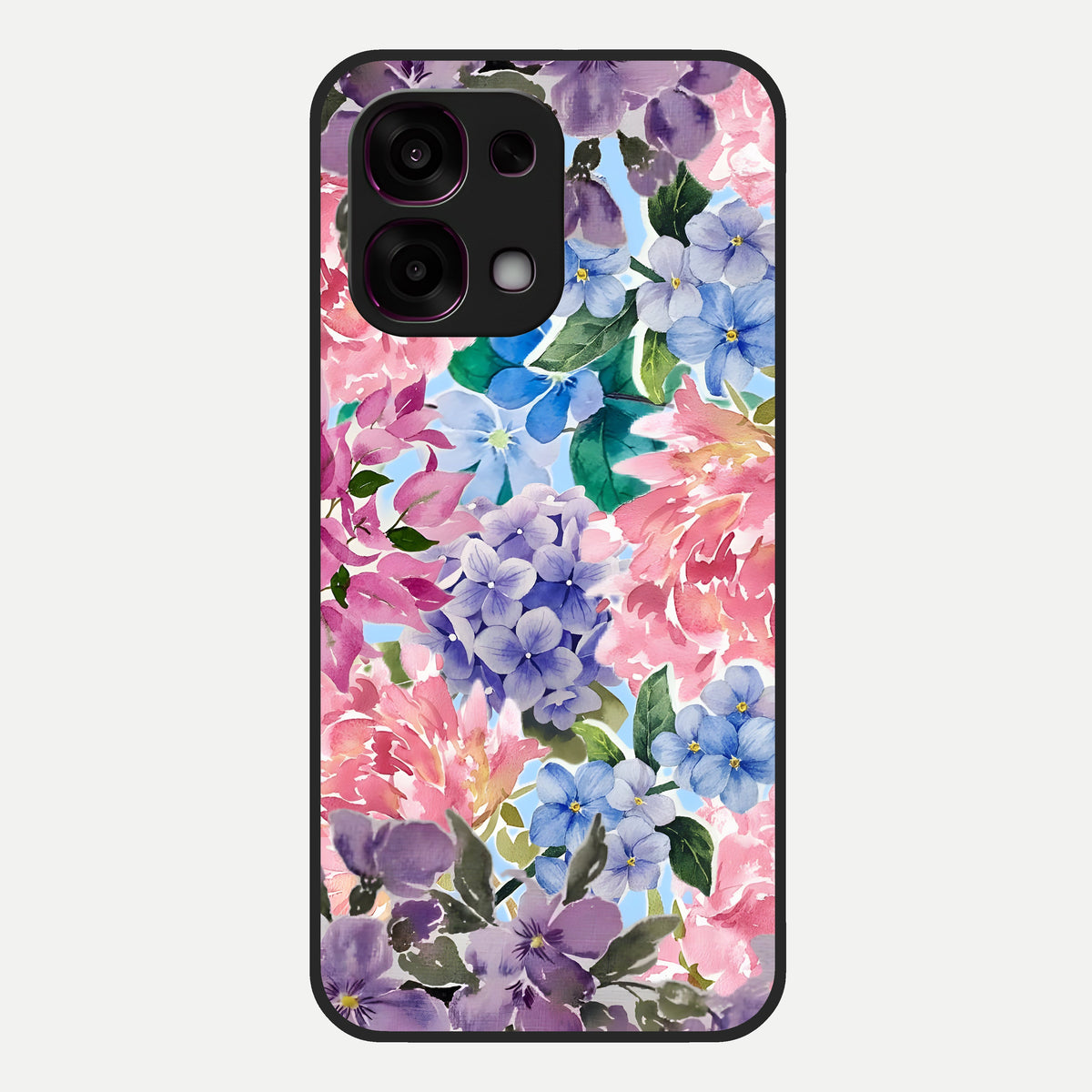  Pastel Floral Mix Glass Case For Oppo F31 5G back cover – full design glossy printed glass finish