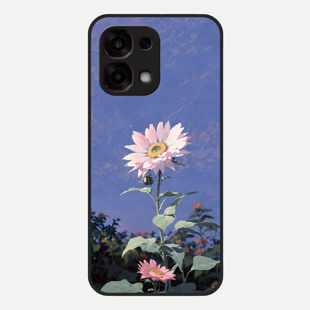  Pink Shells Outline Glass Case For Oppo F31 5G back cover – full design glossy printed glass finish