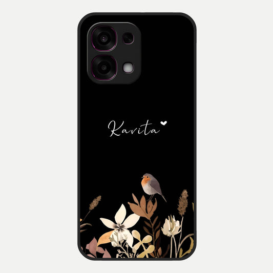  Quiet Garden Tune Custom Name Glass Case For Oppo F31 5G back cover – full design glossy printed glass finish