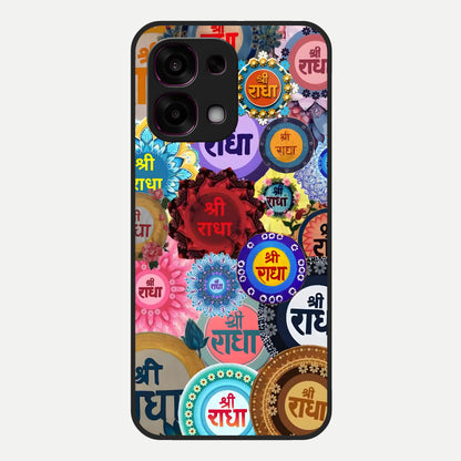  Radha Divine Bloom Glass Case For Oppo F31 5G back cover – full design glossy printed glass finish