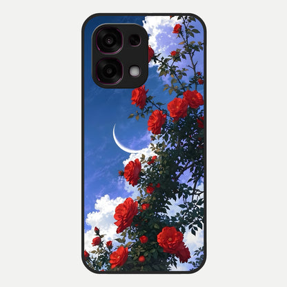  Rose Drift Flowers Glass Case For Oppo F31 5G back cover – full design glossy printed glass finish