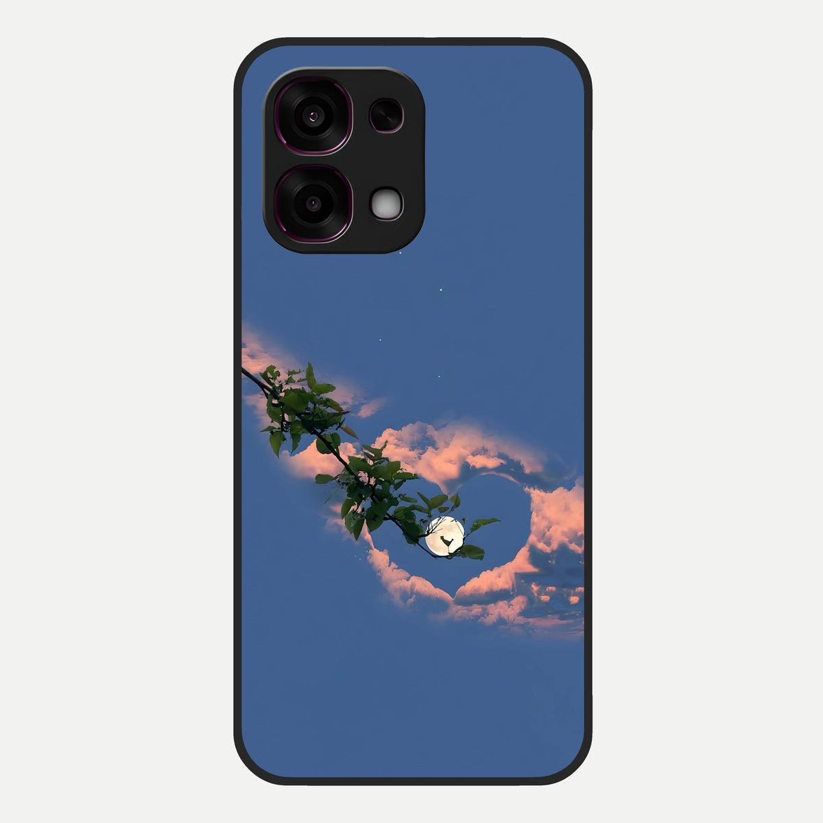  Sky Under Tree Glass Case For Oppo F31 5G back cover – full design glossy printed glass finish