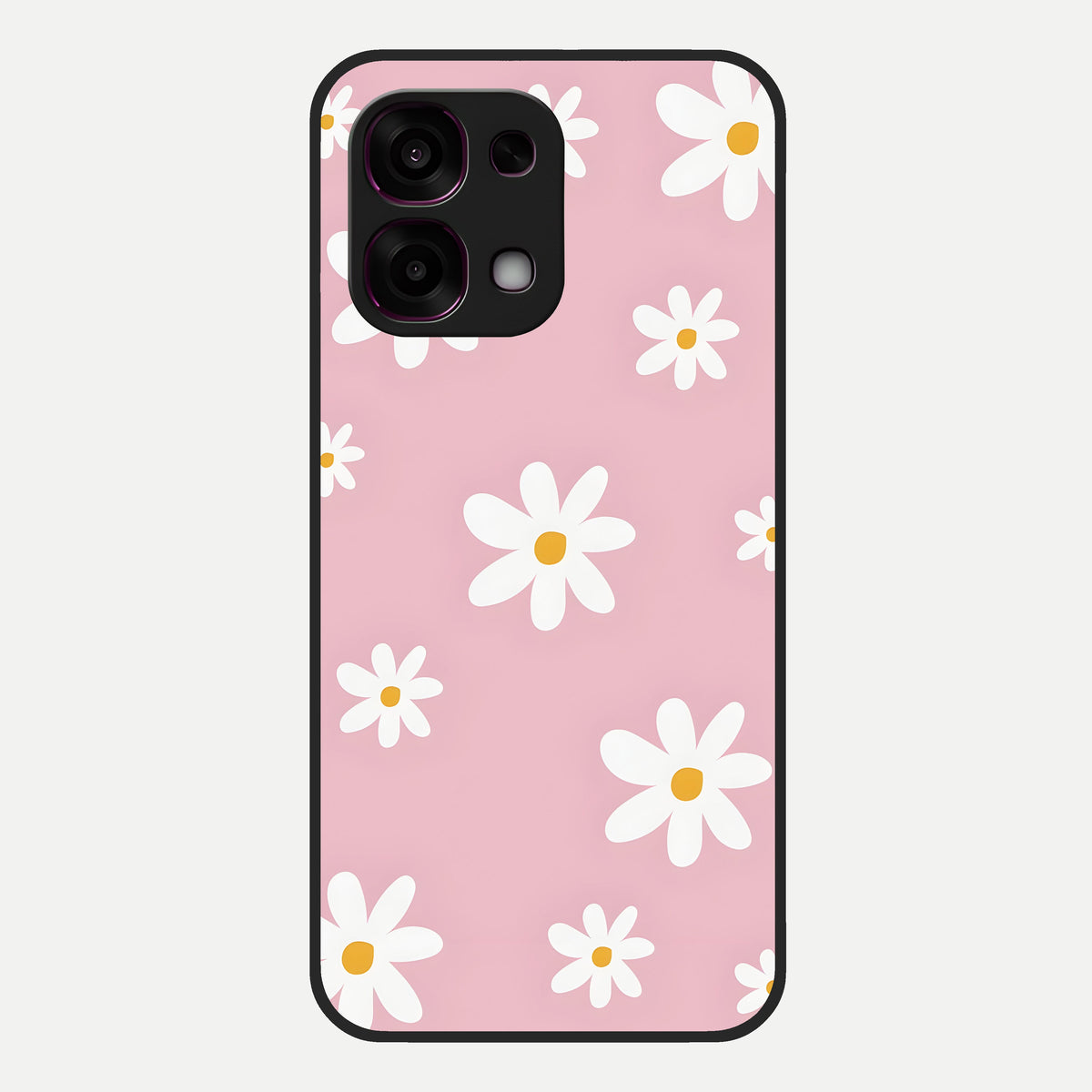  Soft Daisy Bliss Glass Case For Oppo F31 5G back cover – full design glossy printed glass finish
