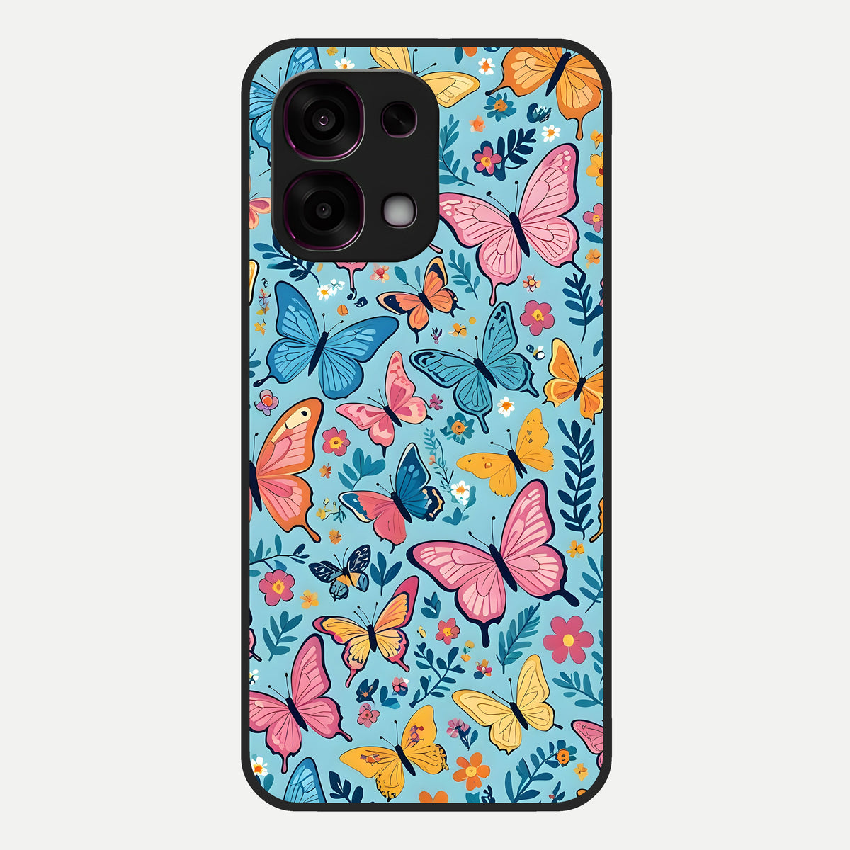  Spring Wing Garden Glass Case For Oppo F31 5G back cover – full design glossy printed glass finish