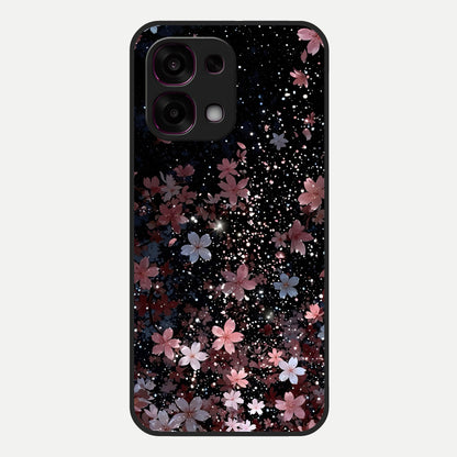  Starlit Flower Dreams Glass Case For Oppo F31 5G back cover – full design glossy printed glass finish