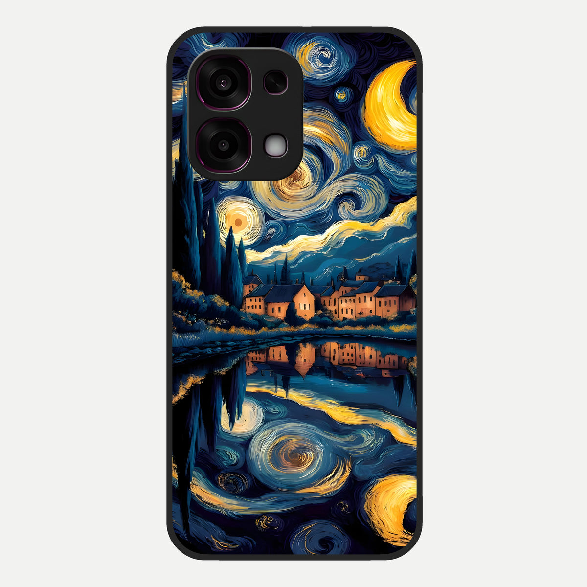  Starry Sky Serenity Glass Case For Oppo F31 5G back cover – full design glossy printed glass finish
