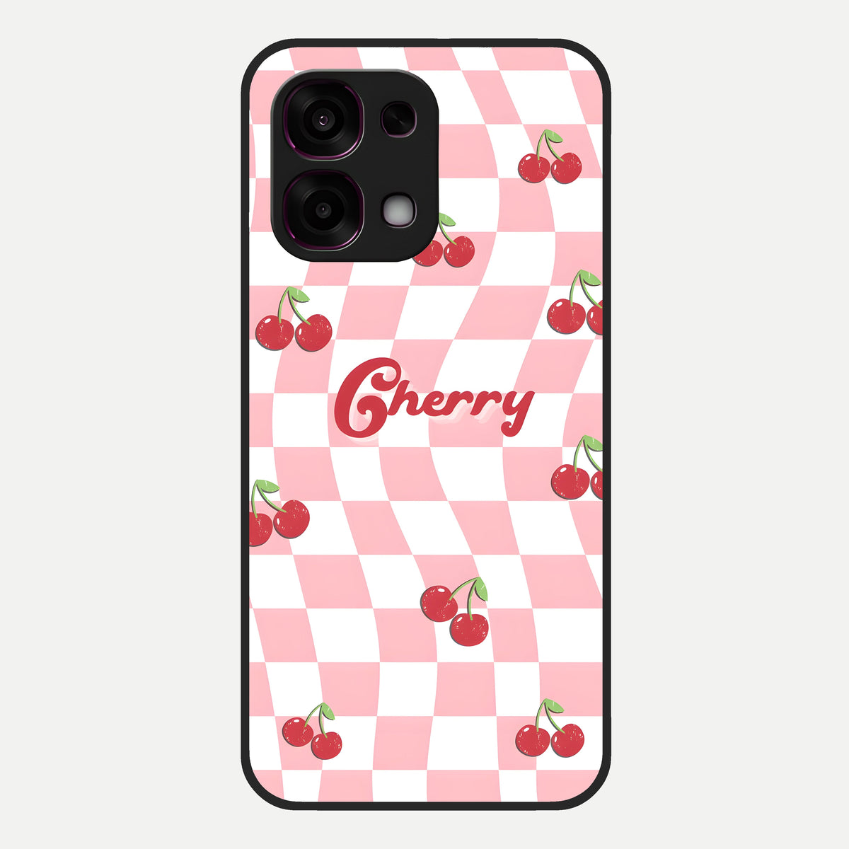  Sweet Cherry Vibes Glass Case For Oppo F31 5G back cover – full design glossy printed glass finish