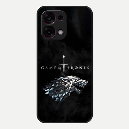  Throne Wolf Legacy Glass Case For Oppo F31 5G back cover – full design glossy printed glass finish